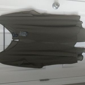 NWT Torrid Olive Green Open Back Blouse